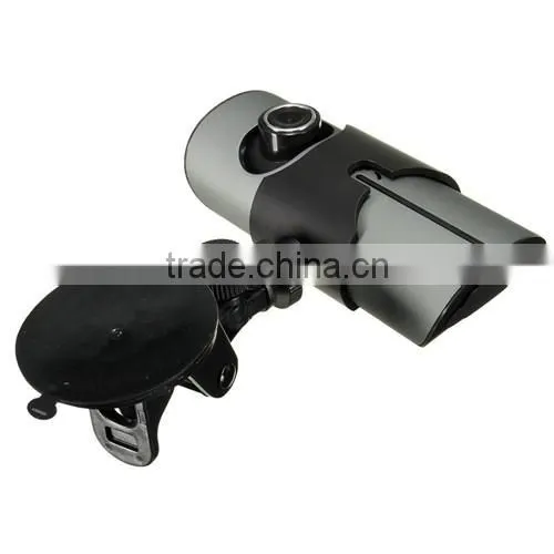 Car HD 2.7 Inch Dual Lens Cameras Dash Cam DVR Video Recorder G-sensor GPS r300 gps dual camera car-dvr