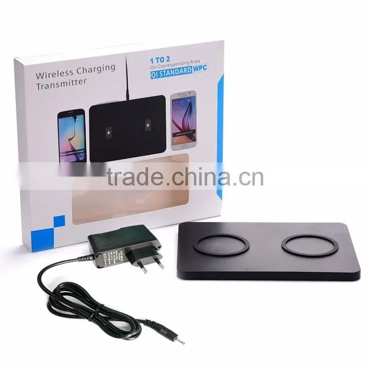 2016 Fast Charging QI Standard Dual-Charger Wireless Phone Charger
