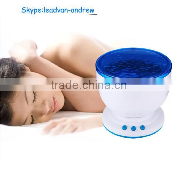 Professional fashion design Daren waves night light Ocean Projector Lamp
