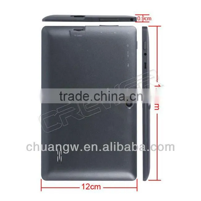 2014 Wholesale 7 inch Tablet PC android 4.0 Capacitive Screen 512M 4GB Camera WIFI Q88 allwinner a13 stouch 7'' tablet pc