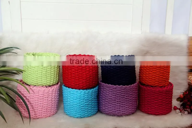 cheap round gift baskets, storage baskets, set of 3