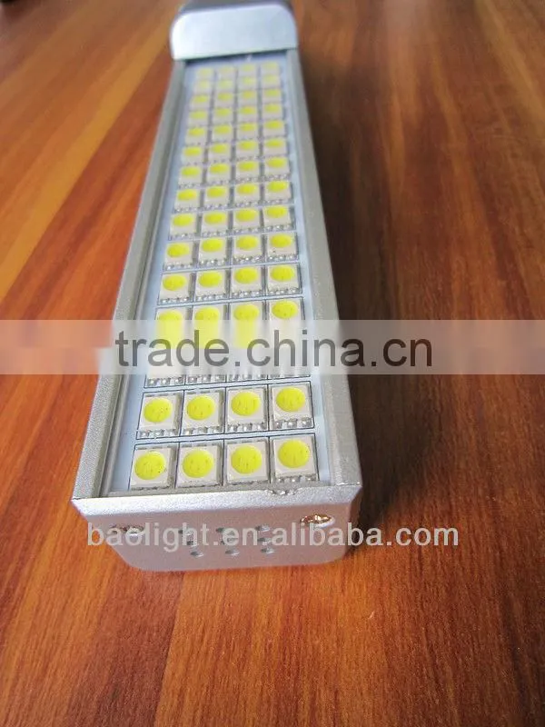 Chinese supplier g24 led plc 13w 2-pin 5050 smd epistar 80ra