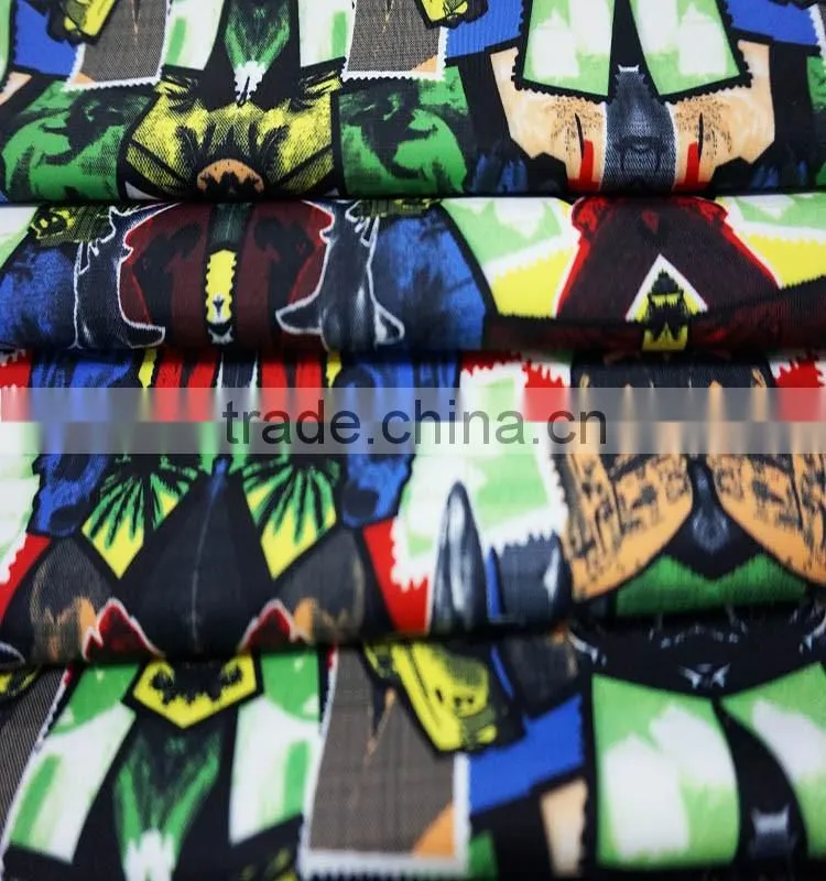 Anti-UV 82 Polyester 18 Spandex Pritned Swimwear Fabric