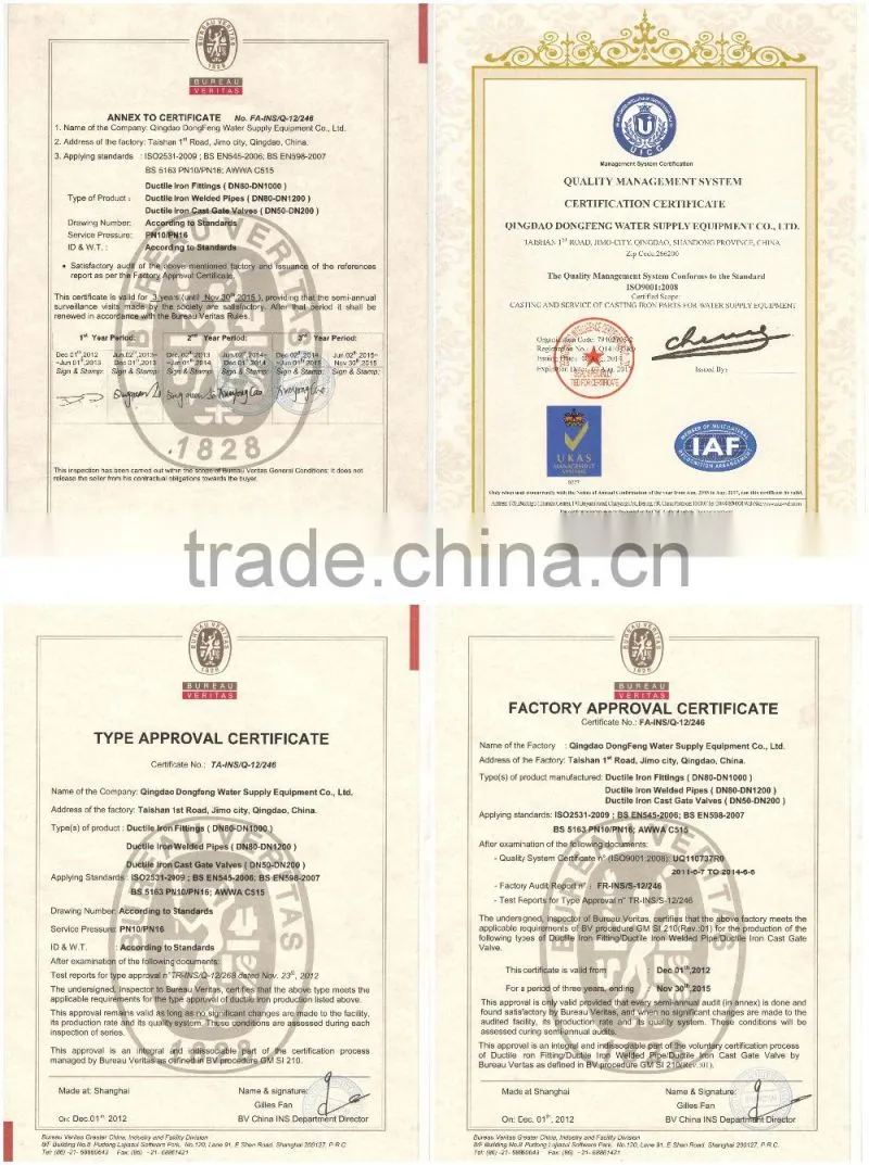 Ductile iron pipe