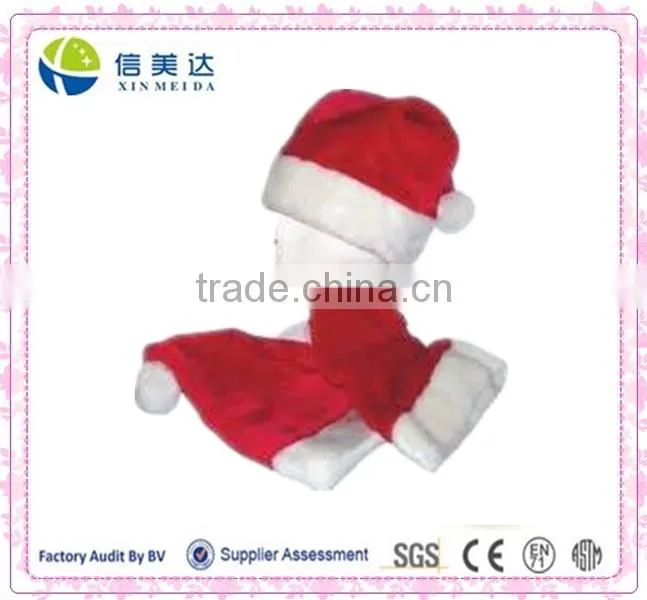 child size plush santa claus hat