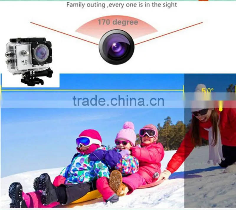 Factory Pro 1.5inch go full action kamera hd with wifi and remote
