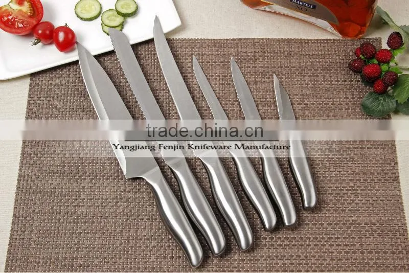 6-pcs Hollow Handle Stainless Steel Kitchen Knife