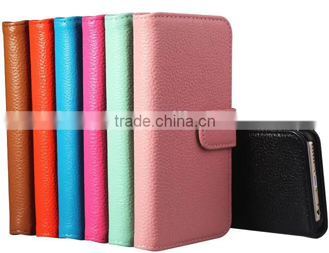 Shenzhen china factory wholesale cell phone leather case for iphone 6 leather case