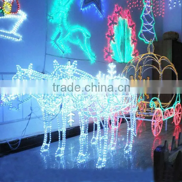 2d motif led outdoor lights trains christmas /led decor for christmas