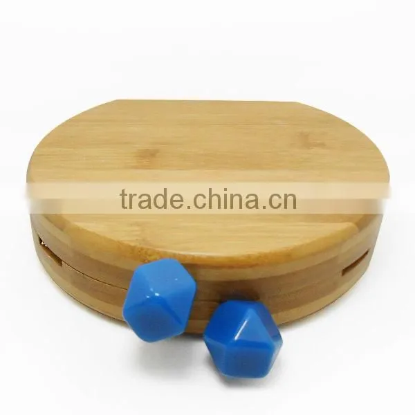 2015 new arrival wooden semicircular hardbox clutch bag