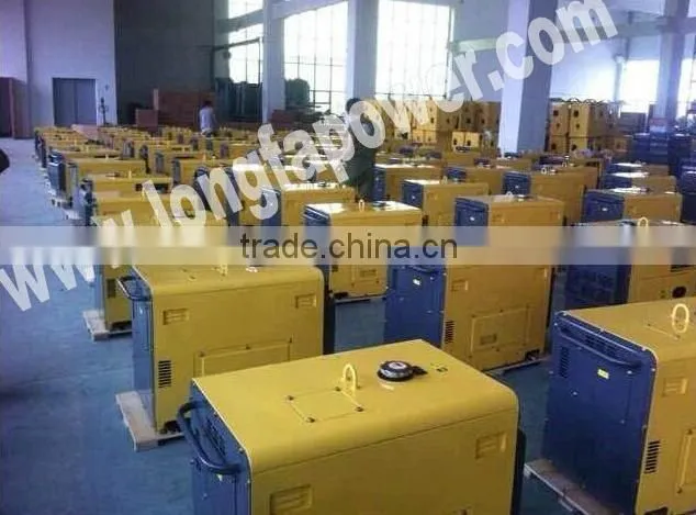 Air Cooled Four Stroke Single Phase 7.5kVA Portable Silent Diesel Generator