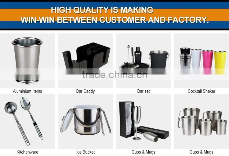 Hot sale China factory supplier Gold Plated bar cocktail bar set