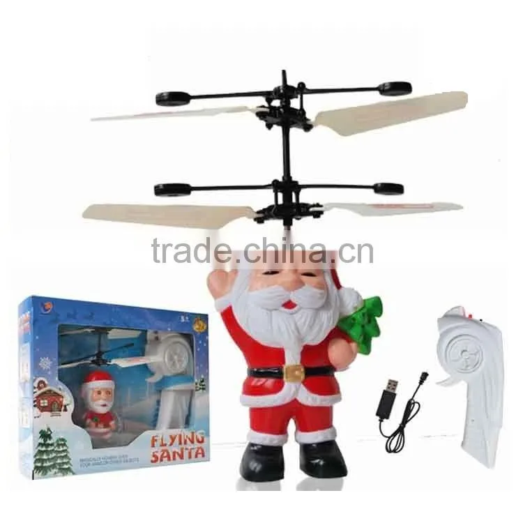 Flying Santa With LED HY-838U 2016 Christmas New Toys 2016 New Products Christmas New Products 2016 New Toys For Christmas 2016
