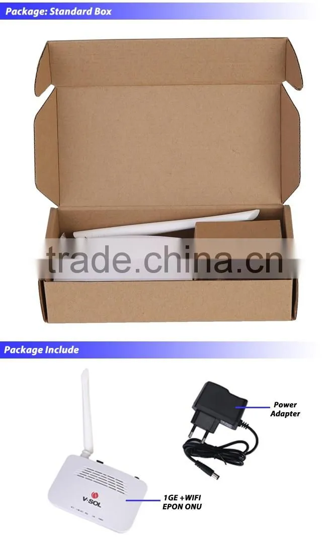 1GE + WiFi GEPON ONU with Route Support IPv4 IPv6