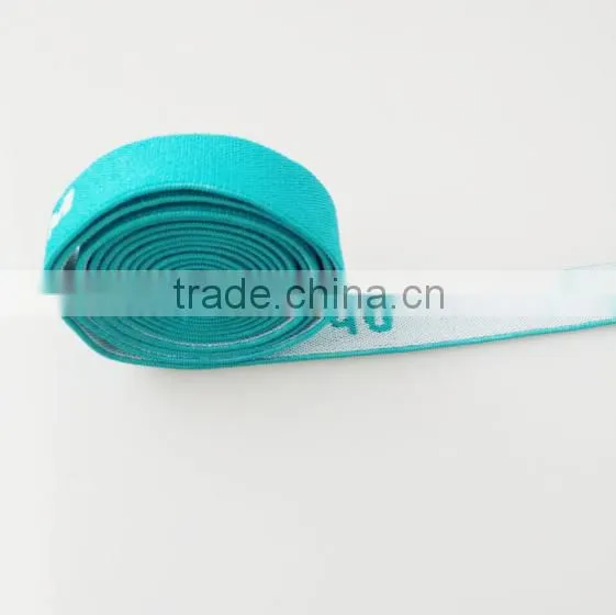 Eco-Friendly custom logo polyester rubber band jacquard elastic webbing