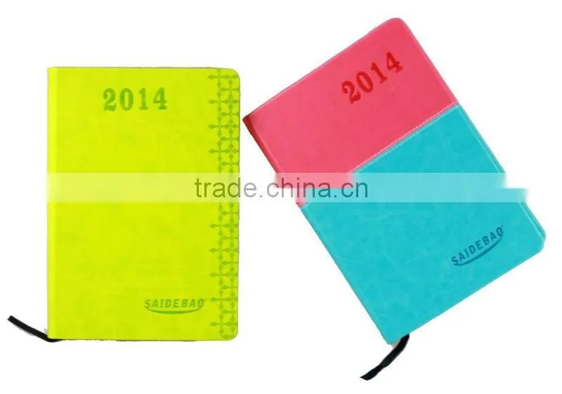 Latest PU leather agenda notebook with Arab