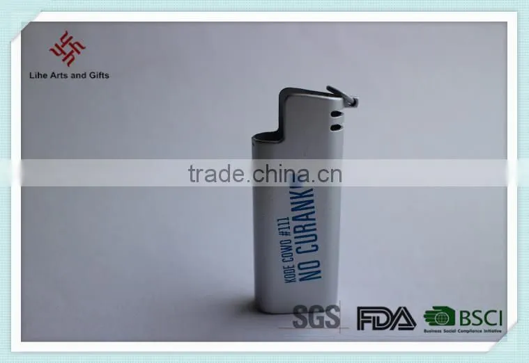 wholesale metal lighter sleeve with printed custom logo