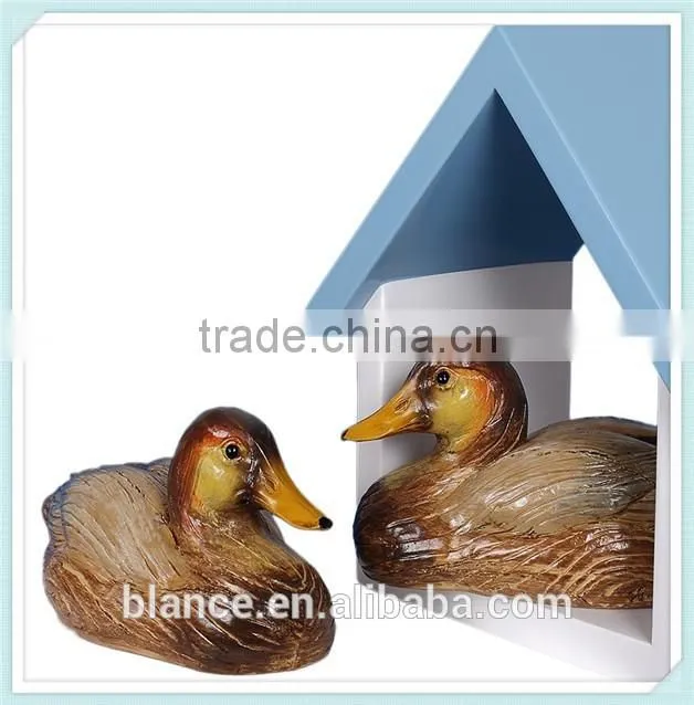 handmade resin duck figurine for home decoration