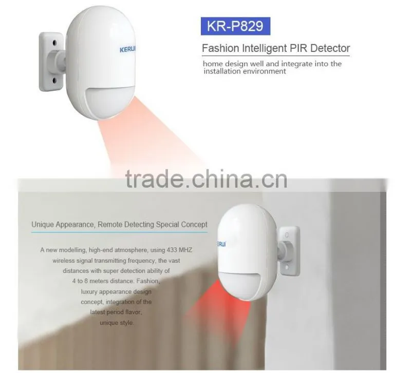 Wireless Touch RFID Color display wireless gsm alarm system with Android and IOS App