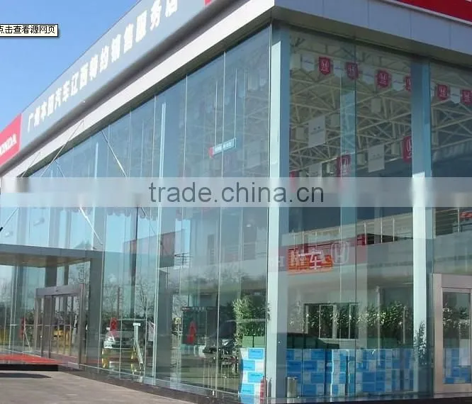 tempered glass curtain wall for door& window
