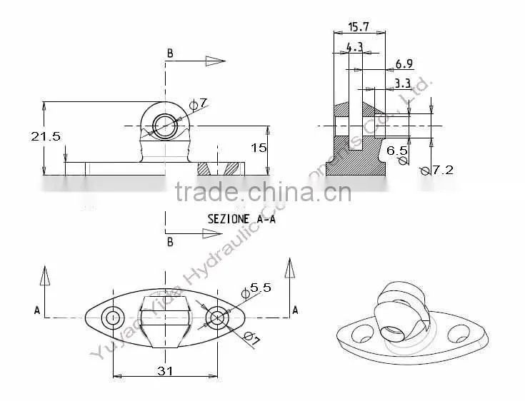 Gas spring Plastic Ball connector