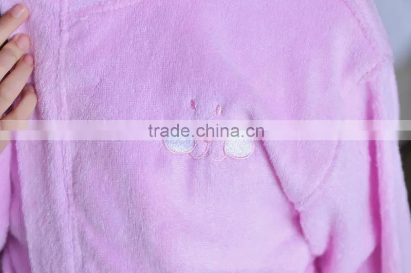 High Grade children bathrobe with hat