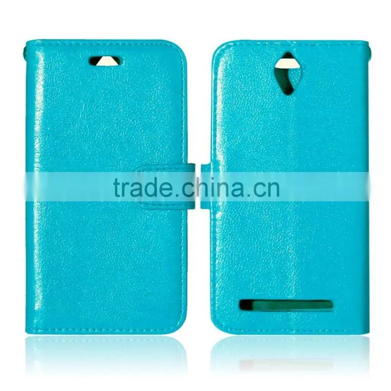 Cell Phone PU Leather Flip Card-slot Case for ASUS ZenFone GO ZC451TG 4.5