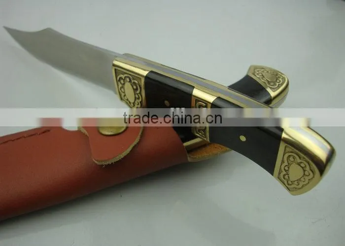 OEM Hunting Knife with Ebony/Brass Handle