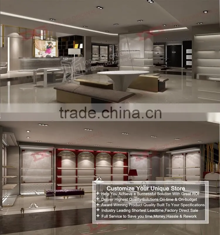 New style good quality handbag store design and decoration