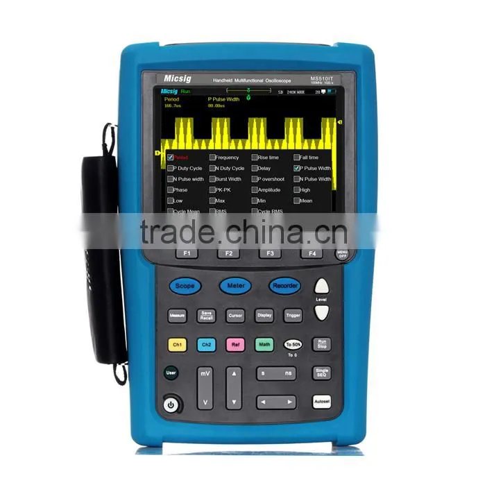 Micsig MS310IT 2 isolated input channel 100MHz digital handheld oscilloscope with 5.7 inch TFT color screen 640x480 pixels