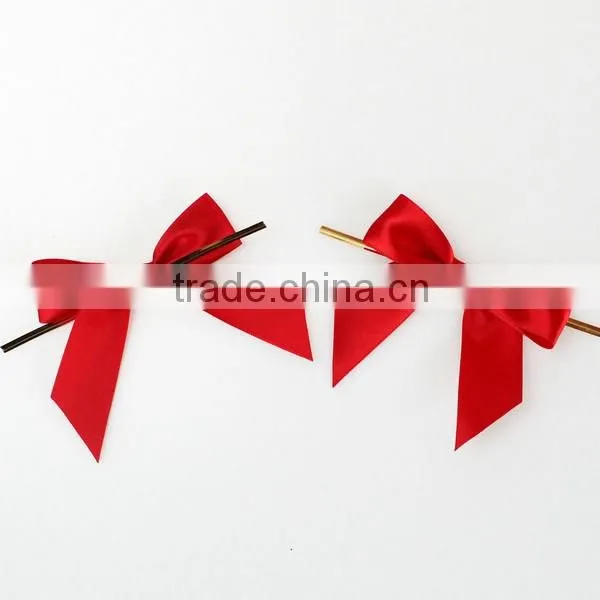 Customized Wrapping satin Elastic Ribbon Bow