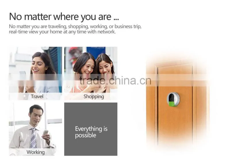 VStarcam Smart Home Plug and Play 720p Android iPhone security wifi doorbell camera