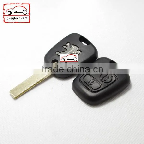 Okeytech Peugeot key shell Peugeot 407 remote key shell for Peugeot key