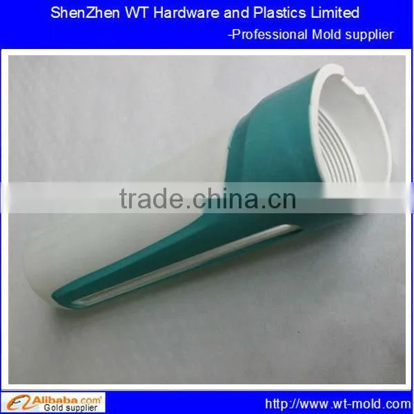 double injection mold for measured syringe housing