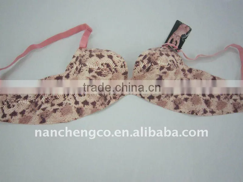 new print underwear one piece bra