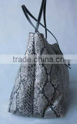 Snake linen tote bags for ladies