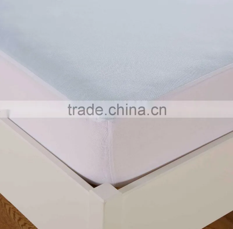 Natural Color Knitted Waterproof Bed Bug Mattress Cover