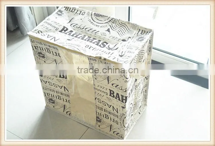 waterproof quilt storage bag with pvc window
