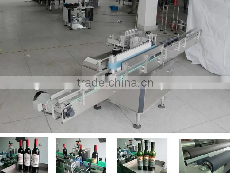 Highly efficient wine bottle labeling machine / blitz sticker labeller