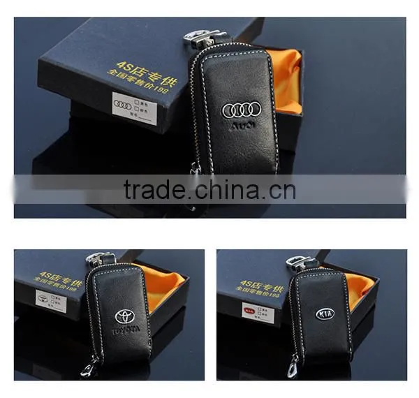 leather car remote key case /key purse