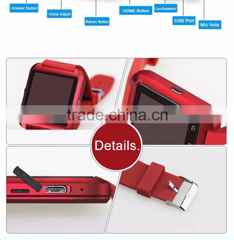 latest wrist watch mobile phone u8 smart bluetooth cheap smart watch