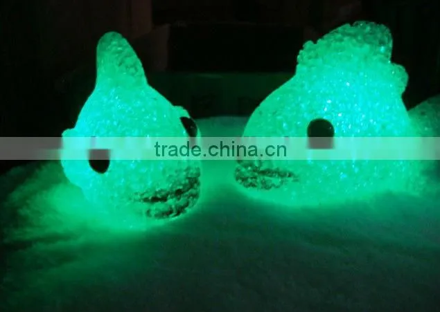 LED night light, colorful crystal goldfish night light