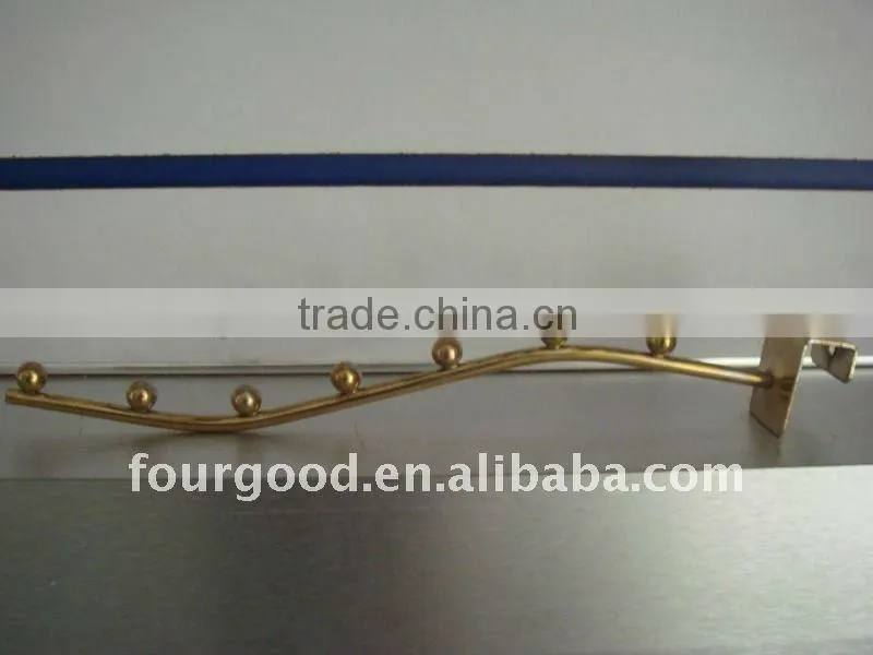 Wall-mounted slatted channel slotted slatwall square oval elliptical round display hook