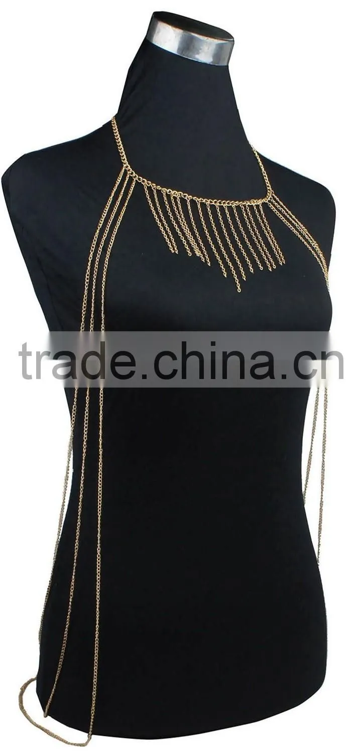 Beach tassel body chain sexy waist chain