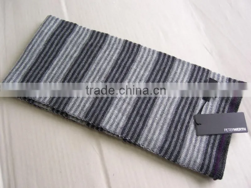 Grey Knitted Scarf