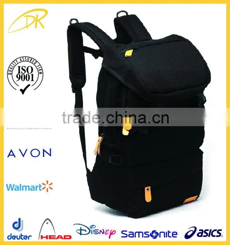 2015 New design leisure college backpack, fashion new canvas backpack
