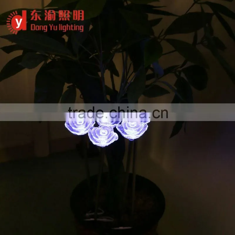 Waterproof color changing Rose Flower Party Garden Lawn LED christmas light