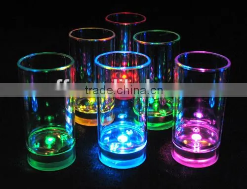 led flashing Multi color shot glass