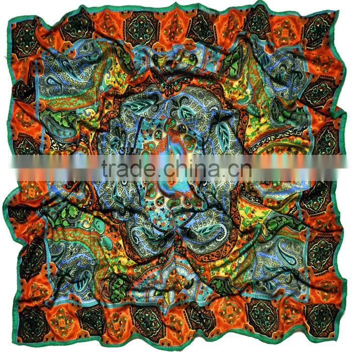 Factory Direct Free Sample No MOQ Custom Silk Wool Scarves Manufacturer in China