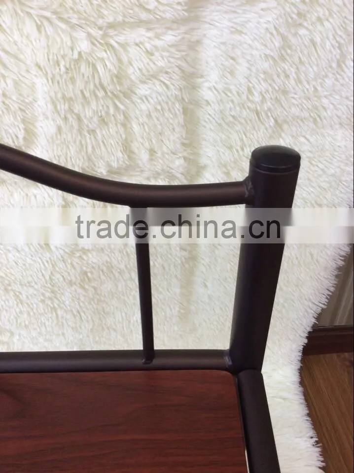 Black MDF Top Iron Night Stand